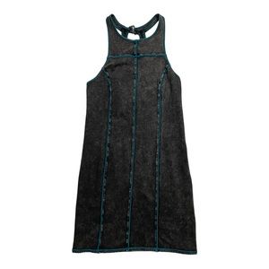 ✨Free People✨Acid Wash Black Bodycon Dress Size S